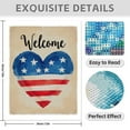 thumbnail image 3 of Diamond Art Kits for Adults - 5d Heart Stars Welcome Banner Diamond Painting for Adults, Diamond Art for Adults Beginners, Diamond Painting Kits for Adults for Home Wall Decor, 3 of 7