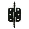 thumbnail image 6 of 4Pcs Antique Crown Head Hinges 6 Holes Jewelry Gift Box Cabinet Decoration Hinges Black, 6 of 8