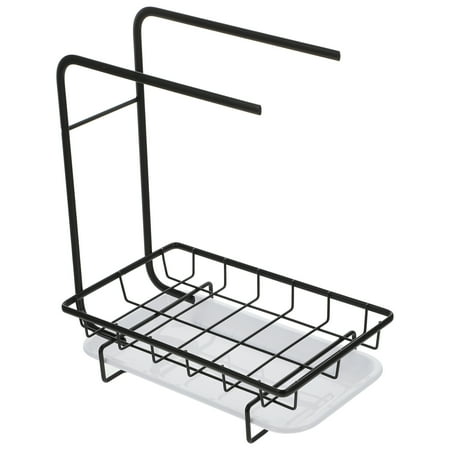 

1pc Desktop and Wall-mounted Dual-purpose Kitchen Dishcloth Sponge Rag Rack