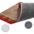 thumbnail image 5 of Kitchen Rug Mat Christmas Bells Pine Tree, Set of 2, Anti-Fatigue Non-Skid Washable Kitchen Runner Rugs, Rustic Wood Soft Comfort Rug for Kitchen, Floor Home, Front of Sink, Laundry, 5 of 5