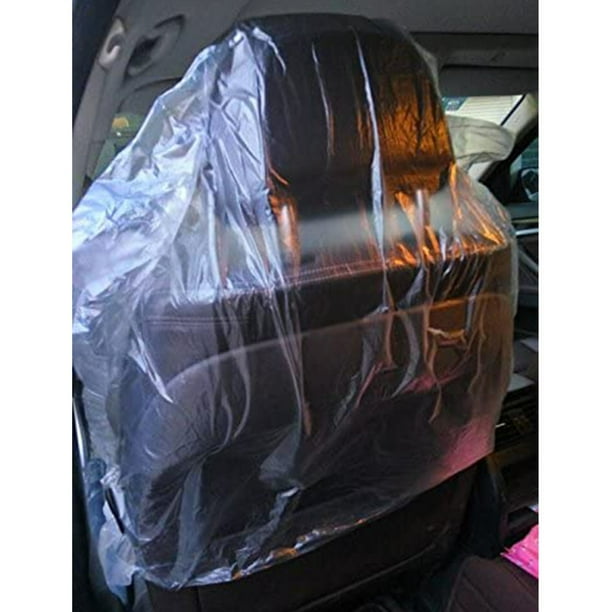 Akdsteel Car Disposable Plastic Seat Cover Garage Disposable Plastic Seat Covers Vehicle Protectors