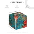 thumbnail image 4 of Naloa Mandala Colorful Tissue Box CoverLeather Tissue Holder Square Facial Tissue Case Facial Paper Organizer Dispenser for Bathroom, Vanity Countertop, Tabletop, Car, 4 of 8