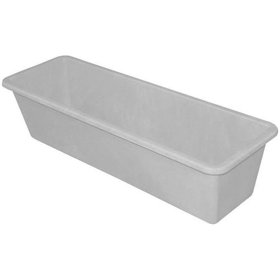 Toteline 1102085116 24 x 7.75 x 5.8 in. Heavy Duty Flower Box, Gray - Nestable