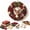 #1F, variant on Clearance 3D Christmas Wreath Fabric Poke Art Kit, Santa Poke Art Kits for Adults, Christmas Wreaths Ornament Making Kit for Front Door