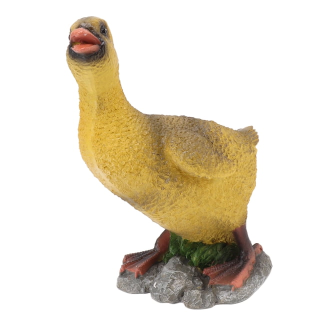 Adorno de pato, adorno de pato, decoración de animales de resina, figura de Animal de mesa, calidad en la que puede confiar