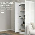 thumbnail image 3 of GVN Kitchen Buffet Cabinet,Coffee Bar Cabinet,71" Tall Storage Cabinet, Modern Style Pantry Cupboard Cabinet with Soft Close Doors, White, 3 of 7