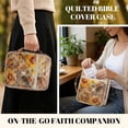 thumbnail image 5 of Yuyamidu Hummingbird Bible Cover Case for Women Retro Sunflowers Quilted Bible Case with Handle Stylish Bible Bags for Women Gifts, 5 of 8
