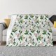 thumbnail image 1 of Fotbe Lilies Flowers Manta de Franela con Estampado, Manta Ultrasuave para Cama, Sofá, Auto, Hipoalergénica y Antibolitas-80"x60", 1 of 6