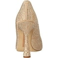 thumbnail image 3 of Sam Edelman Antonia Sesame Glitz Pointed Toe Slip On Spool Heel Fashion Pumps (Sesame Glitz, 10.5), 3 of 6