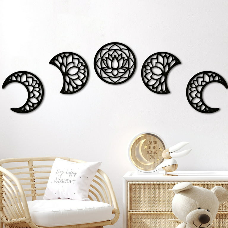 Large Moon Wall Decal, Moon Stickers, Bohemian Decor, Celestial