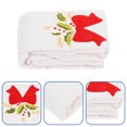 thumbnail image 2 of Christmas Embroidered Face Towel Exquisite Facial Cleaning Towel Creative Christmas Gift for Home (Bow-knot Pattern), 2 of 8