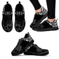 thumbnail image 1 of Zapatos de verano de punto ligeros y transpirables con estampado de calavera simple en negro, zapatillas cómodas para exteriores, zapatos de plataforma, 1 of 6