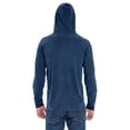 thumbnail image 3 of 4900 Comfort Colors Adult Long-Sleeve Hooded T-Shirt - True Navy - 3XL, 3 of 3