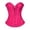 Hot Pink, variant on Corset Tops for Women, Bustier Shapewear Lingerie, Lace Waist Push Up Bodysuit, Pink Size XXL
