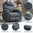 thumbnail image 4 of Leumius Power Lift Recliner Chair,Heavy Duty Recliners with 8-Point Vibration Massage and Lumbar Heating,Oversized Single Sofa with Cup Holder,USB and Type-C Ports,Gray, 4 of 9