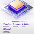thumbnail image 3 of PC Aoostar Mini PC 11Pro 32G DRR5 RAM 1T SSD Mini Desktop Computer Ryzen ™ 9 6900HX Procesador 8 Núcle 16 Subprocesos Wifi6 BT5.2 Wifi6 BT5.2 Dual 2.5G Puertos Lan, 3 of 6