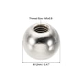 thumbnail image 2 of Uxcell M5x0.8mm Ball Nuts Knob, 30 Pack Carbon Steel Drilling Ball Caps Blind Hole Handle Nut Decoration, Silver Tone, 2 of 6