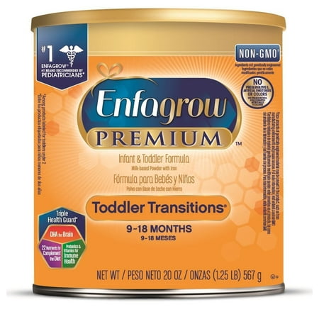 Enfagrow PREMIUM Toddler Transitions Formula Powder, 20 oz (Earth's Best Formula Sale)