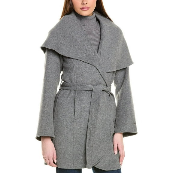 Tahari womens Double Face Wool-Blend Coat, l