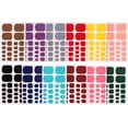 thumbnail image 1 of BRIGHTFUFU 12 hojas de pegatinas decorativas para uñas de los pies, exquisitas calcomanías para cubrir uñas de los pies., 1 of 1