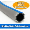thumbnail image 5 of 50ft 5/8" Drinking Water Safe, Heavy Duty, Kink Free, All Weather, Non Expanding, Lightweight Water Hose with Brass Fittings, UV Protection, and Abrasion Resistance, 5 of 8