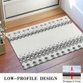 thumbnail image 3 of Bohemian Retro Floral Non-Slip Entryway Door Mat,Boho Indoor Decor Durable Low Plush Door Mat,Washable Welcome Rug for Patio Hallway Home Decor 16x24 Inches, 3 of 7