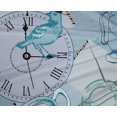 thumbnail image 5 of oneOone Polyester Lycra Baby Blue Fabric Nostalgia Craft Projects Decor Fabric Printed By The Yard 56 Inch Wide, 5 of 5