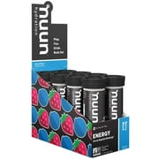 Nuun Energy: Caffeine, B Vitamins, Ginseng, Electrolyte Drink Tablets, Berry Blast, 80 Servings