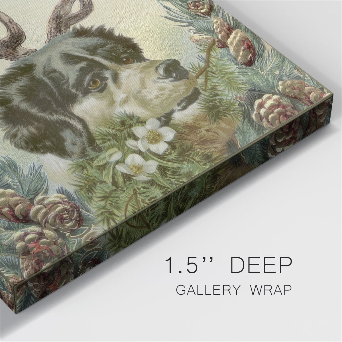 Reindog I- Gallery Wrapped Canvas