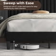 thumbnail image 6 of Yaheetech Upholstered Platform Bed Frame with Channel Tufted Headboard, Queen, Black, 6 of 9