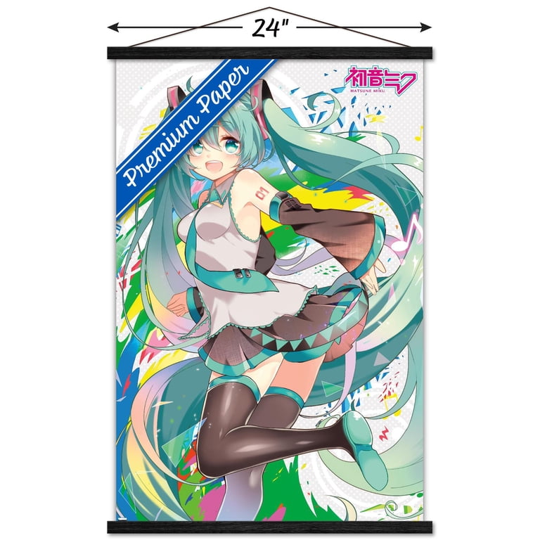 M☆Splash!! MIKU ピクチャーボード Hatsune Miku - Color Splash Wall Poster with Wooden Magnetic Frame