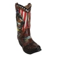 thumbnail image 4 of Western USA Flag Horseshoe Southwest Feathers And Horse Cowboy Boot Money Bank, 4 of 9