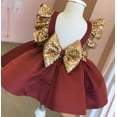 thumbnail image 4 of Jolies Enfants Bébé Fille Robe Formelle Backless Noeud Paillettes Robe de Princesse de Fête 1-6T, 4 of 5