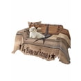 thumbnail image 2 of Texas Star Vintage Couch Cover for Dogs, Berry Dark Brown Wooden Washable Sofa Covers Slipcover for Pets Dogs Futon Cover, Couch Recliner Covers, Oversized Chair Slipcover 71"x91", 2 of 9