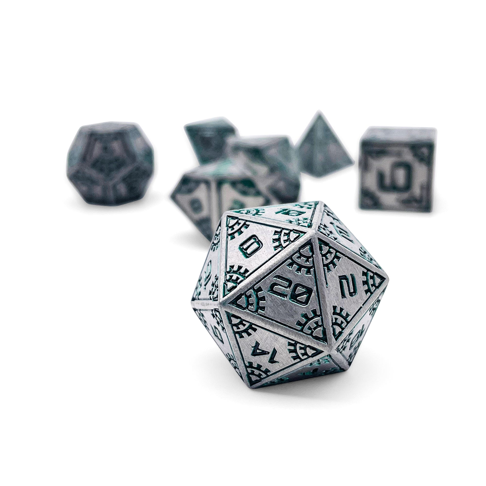 DnD Dice |  Tractor Beam - Space Dice 7 Piece RPG Set | Norse Foundry
