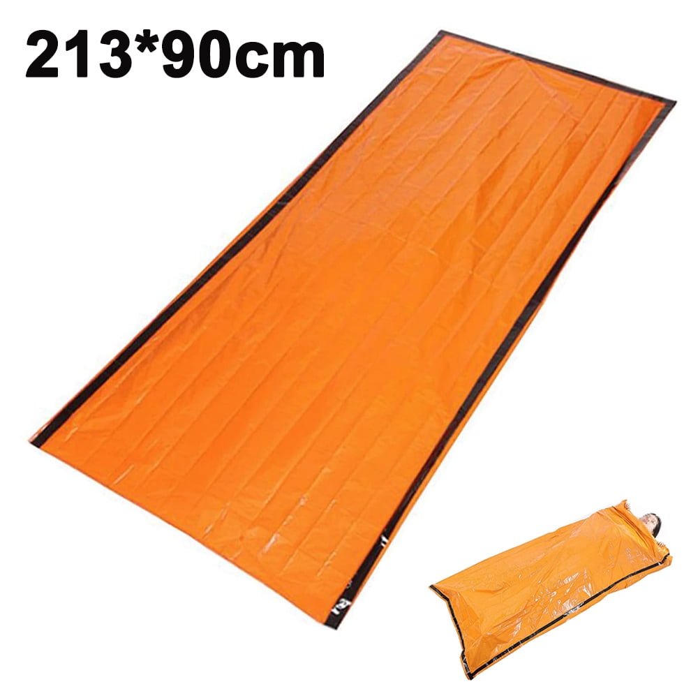 Sac De Couchage De Survie LATTCURE – Orange Vif, Imperméable, Ultra Léger (120 G), Pliable, Pour Camping, Randonnée Et Urgence
