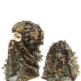 thumbnail image 3 of Ghillie Camouflage Leafy Hat Full Face Cover Headwear Turkey Camo Hunter Hunting Accessories, 3 of 6