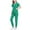 Green Scrubs Set for Women, variant on 2 Piece Scrubs for Women Set V Neck Short Sleeve Scrub Tops and Jogger Pants Medical Scrubs Set Loose Nuring Uniforms with Pockets Black XL