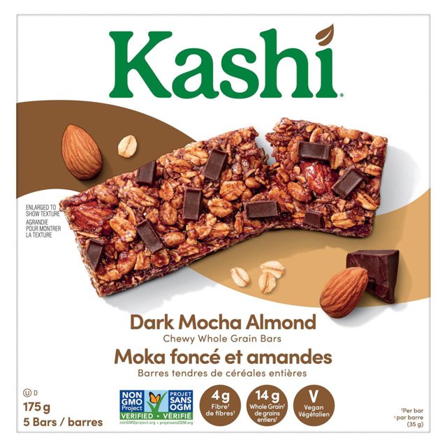 Kashi* Dark Mocha Almond Chewy Whole Grain Bars, 175g