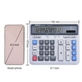thumbnail image 6 of OSALO Extra Large LCD Display Big Buttons 12 Digits Desktop Solar Accounting Calculator (OS-2135 Pro), 6 of 7