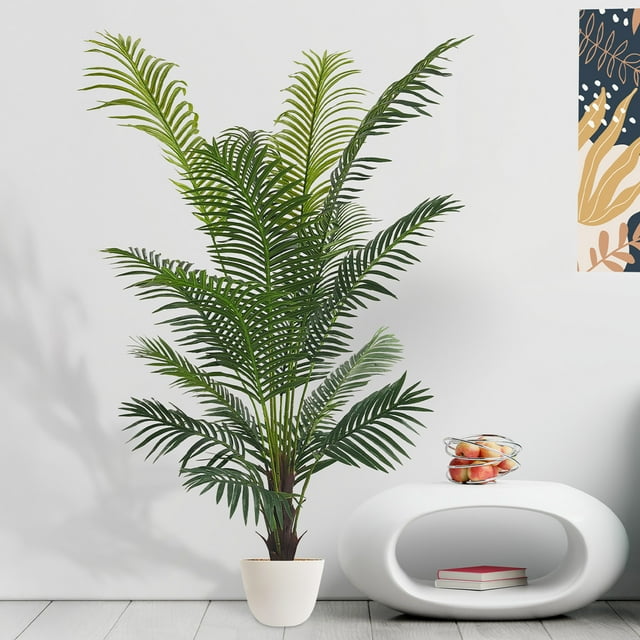 Planta artificial decorativa moderna Artego Palmera Hawaii grande 160cm para hogar sala comercio oficina
