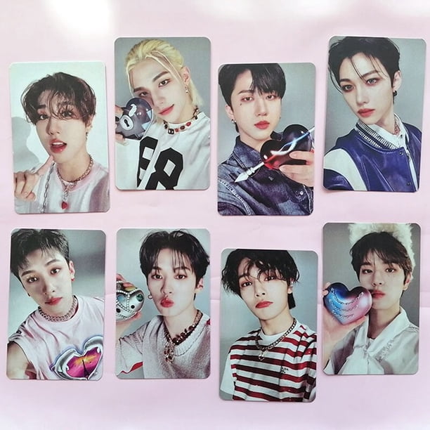 MAXIDENT LOMO Cards, Kpop STRAY KIDS, tarjetas fotográficas impresas en HD, tarjetas fotográficas para fanáticos, tarjeta de colección de regalo, nuevo álbum, 8 piezas por juego