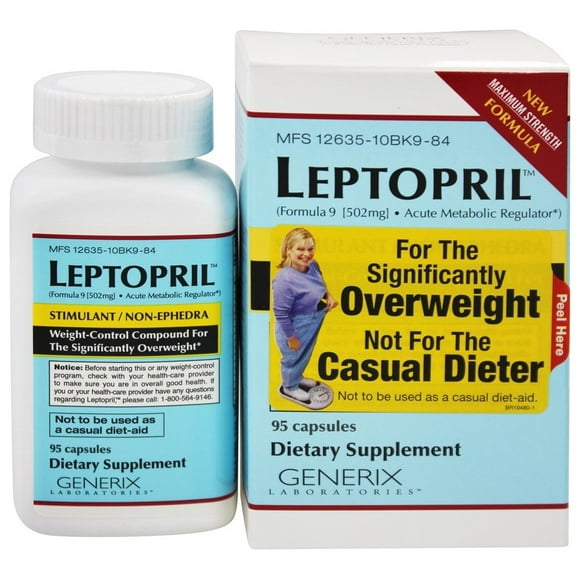 Generix Laboratories - Leptopril Weight Control Compound for The Significantly Overweight - 95 Capsules