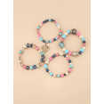 thumbnail image 2 of Hotian 4pcs Beaded Bracelet Jewelry Set Multilayer Boho Heart Charm Bracelet Pack for Women and Men Multicolor, 2 of 3