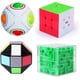 thumbnail image 1 of Paquete de 4 rompecabezas en 3D, juego de juguetes para enigmas: cubo de velocidad 3x3x3/bola mágica de arcoíris/cubo mágico de laberinto 3d/cubo de serpiente mágico; Juegos de, 1 of 5