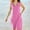 Dress-193Pink, variant on Xdegoge Casual Dress for Women Relaxed Fit Scoop Neck Midi Dress Sleeveless Shift Dress Drop Waist Side Pockets Solid Color Basic Summer Vacation