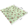 thumbnail image 4 of Green Highland Cow Flower Pattern Blanket,Comfortable Soft Lamb Wool Throw Blanket,All Season,Warm Lightweight Blankets for Sofa Bed Couch Living Room Chair,50"x60", 4 of 4