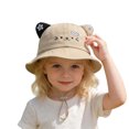 thumbnail image 2 of Bucket Hats Cute Cartoon Cat Ear Buckets for Girls Wide Brim Sun Hats for Girls with Adjustable Strap, 2 of 6