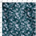 thumbnail image 3 of Soimoi Minky Blue Fabric By the Yard - 56 Inch Wide - Leaves Print Fabric - Nature - Tropical Leaf Inspired Elegance for Apparel and Decor Printed Fabric, 3 of 6
