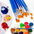 thumbnail image 5 of 100x Kids Paintbrush Set Nylon Hair Brushes for Painting, Crafts, and Parties for Painting Mediums, 5 of 10